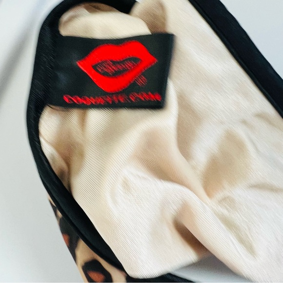 Leopard Print Halter Neck O-Ring Cutout Monokini Bodysuit - Picture 3 of 7